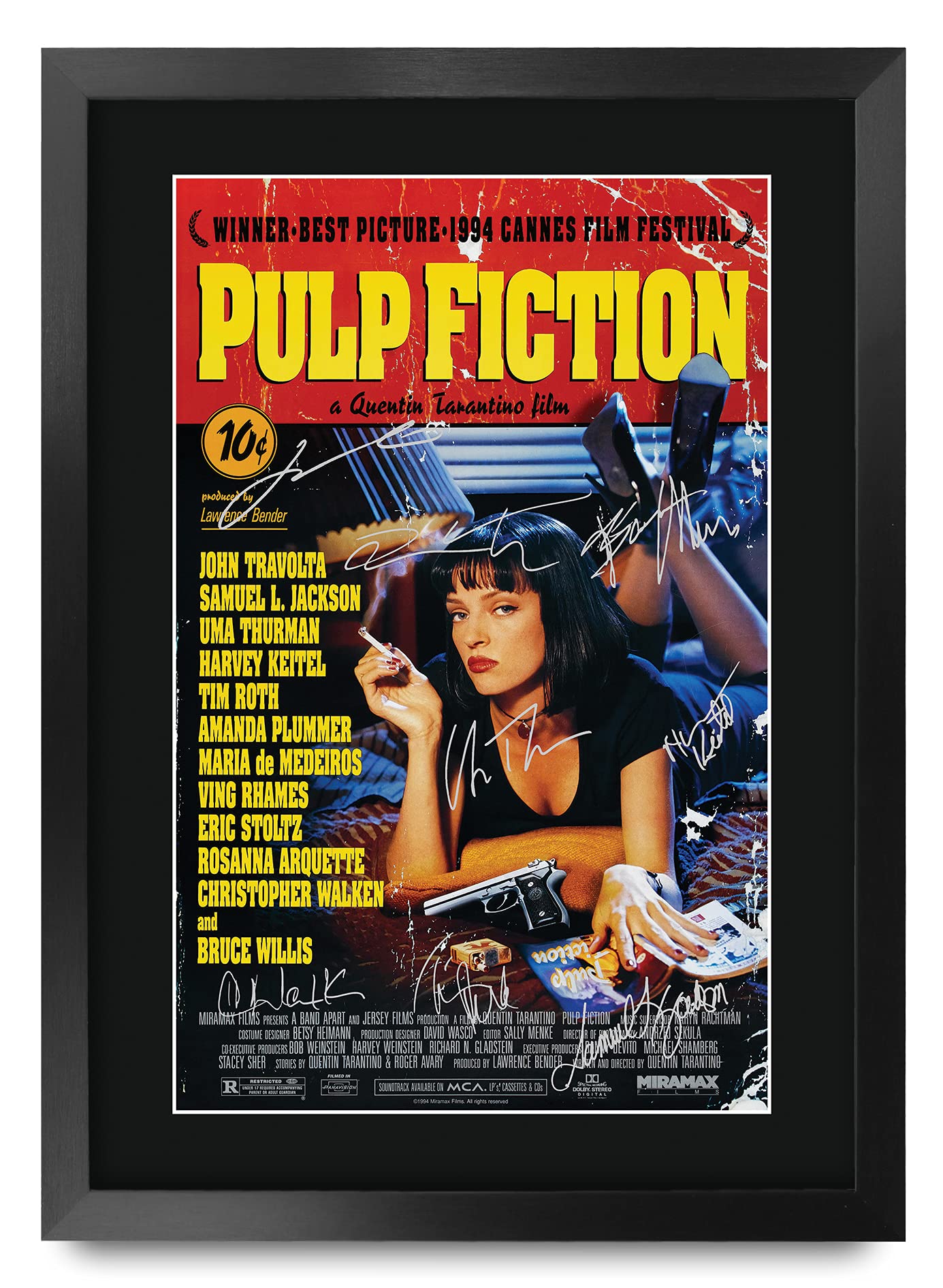 【当時物】90s PULP FICTION ORIGINAL POSTER 額付 当時物】90s PULP FICTION ORIGINAL POSTER 当時物】90s PULP FICTION